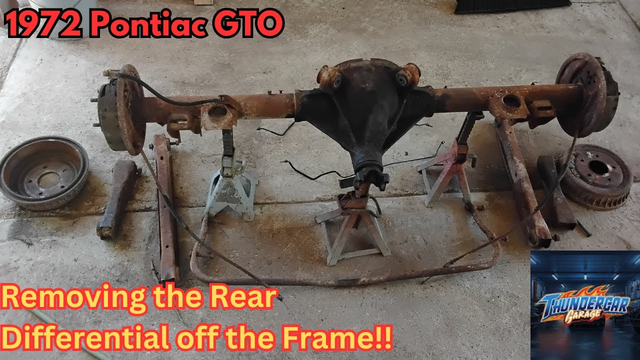 Gto Rear Diff Mount 1972 Pontiac GTO - Rear Differential Removal!! - YouTube