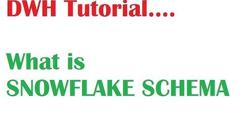 DWH Tutorial 4 : What is Snowflake Schema in Dimensional Modeling