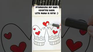 ASMR Coloring Mittens💥 #shortsvideo #coloringbook #coloringpage #coloring #asmr #asmrcoloring