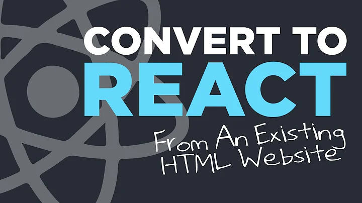 Convert HTML to React From An Existing Website - #78