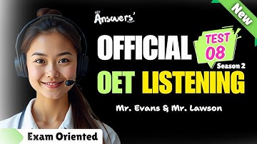 OET LISTENING TEST 10.07.2025 | #oet #oetexam #oetnursing #oetlisteningtest