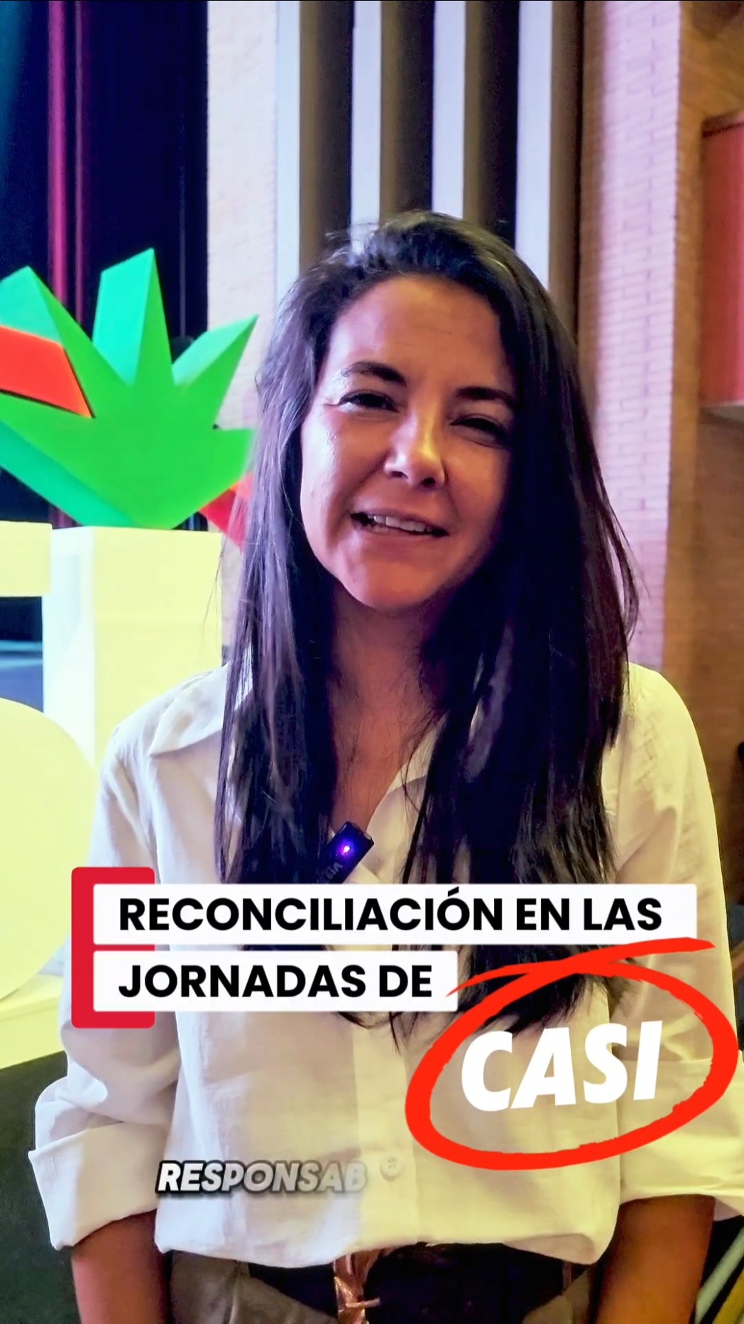 Reconciliación en las jornadas de CASI #igualdaddegénero