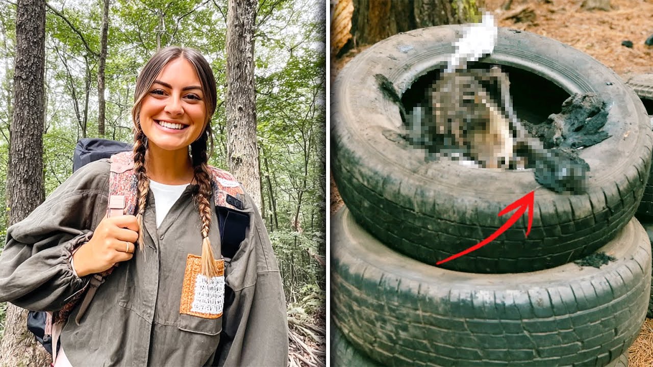 Frau Verschwand In Montanas Wäldern – 1 Jahr Später In REIFENKREIS Mit ÖL Überzogener KÖRPER...