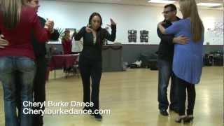 Cheryl Burke teaches the "Cha Cha" basic dance steps.