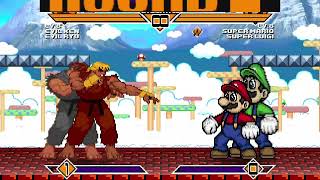 Evil Ryu &amp; Evil Ken VS Super Mario &amp; Super Luigi 