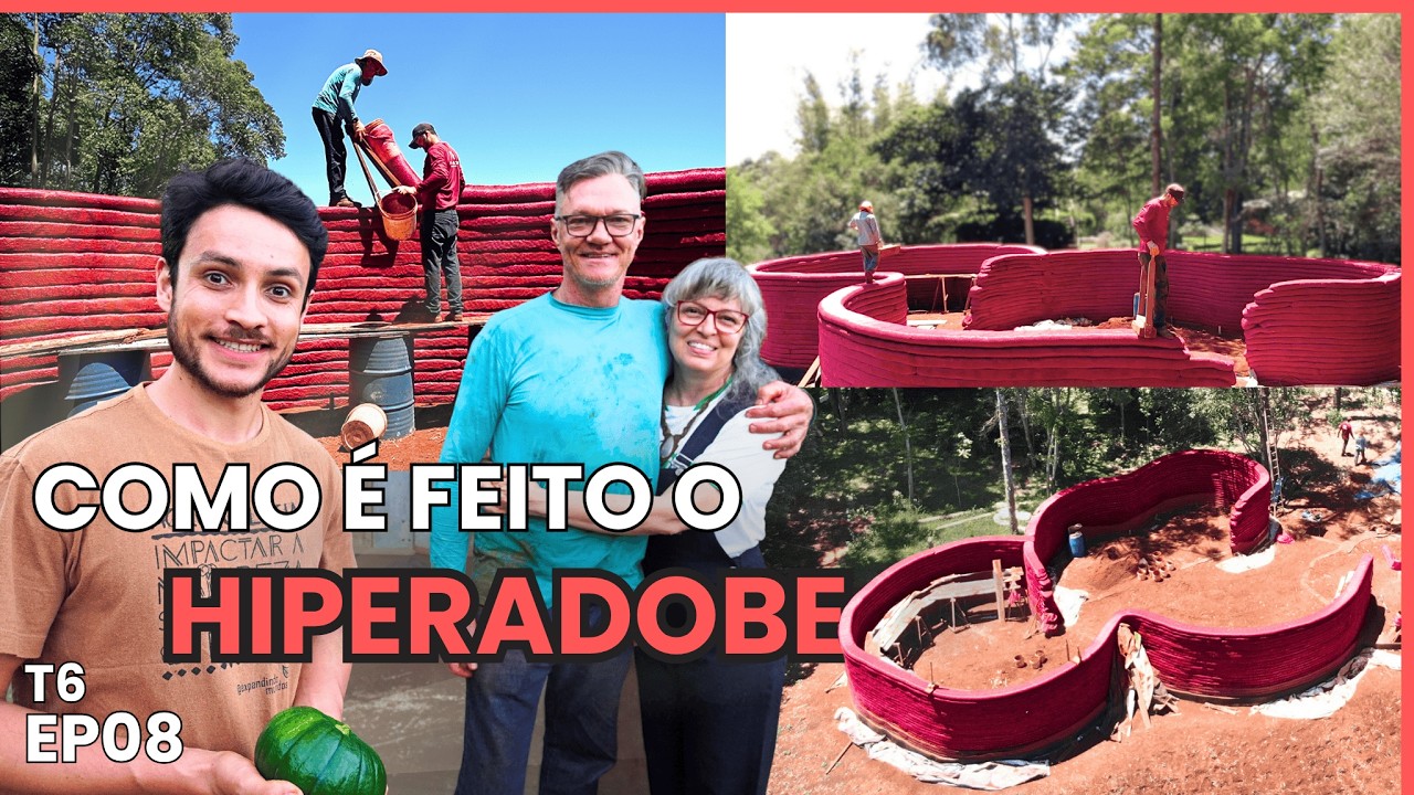 Tour na obra da CASA DE BARRO mais incrível que você vai ver