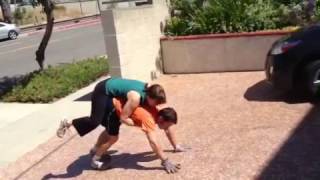 Moto Bear Crawl: Fun Partner Workout with No Equipment Needed