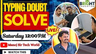 🎯 Live Typing Doubt Session with Manoj Sir – Har Doubt Ka Solution!