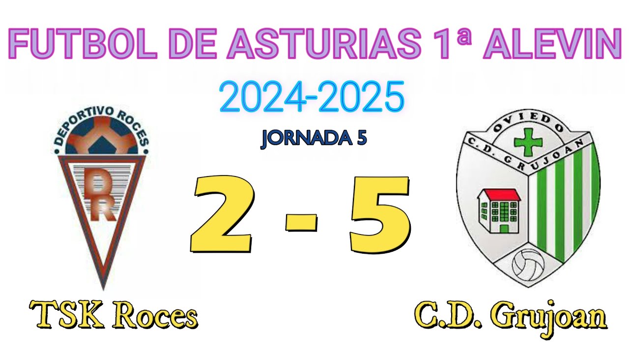 Tsk Roces 2 - 5 C.D. Grujoan de 1ªAlevín (2024-2025)