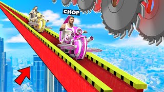 GTA 5 UPGRADED BIKE SUPER DIFFICULTY PARKOUR CHALLENGE WITH CHOP