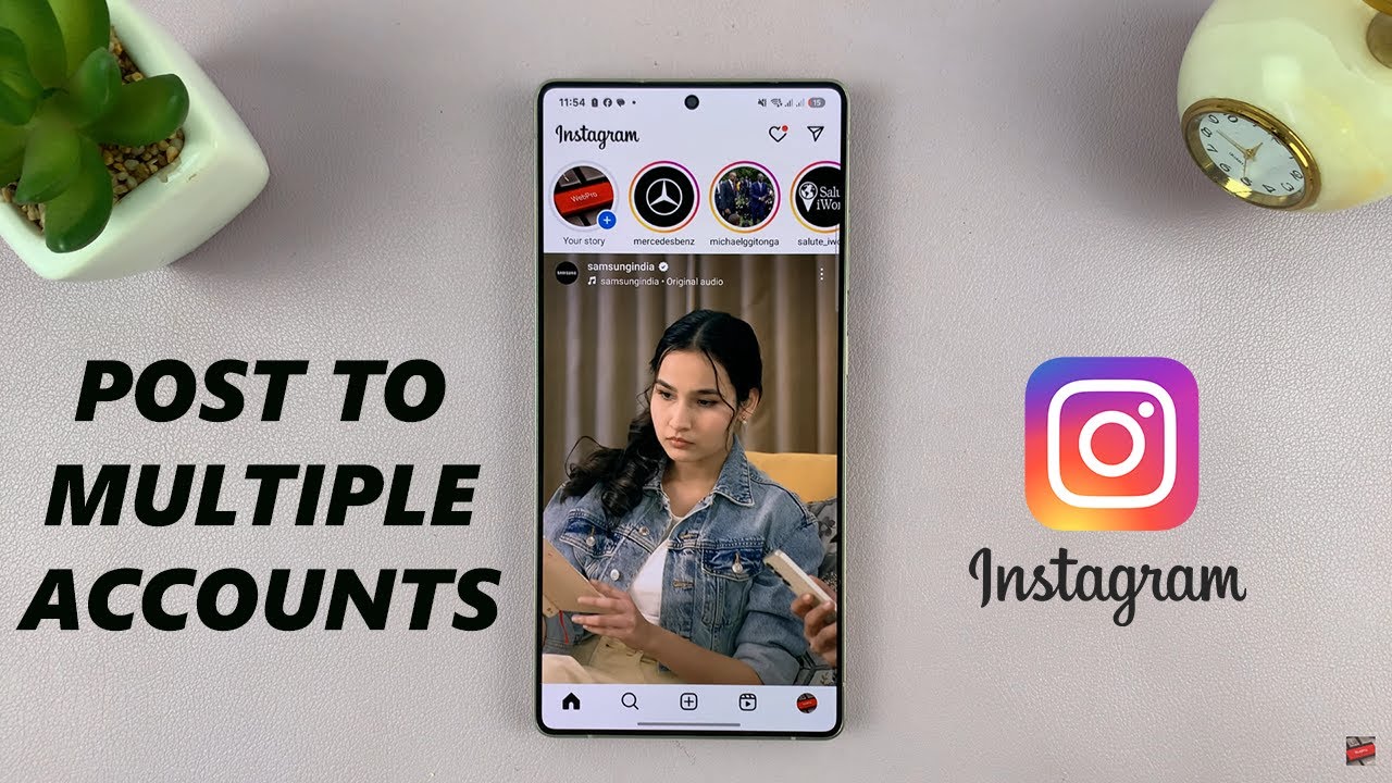 How To Post To Multiple Instagram Accounts at The Same Time - YouTube