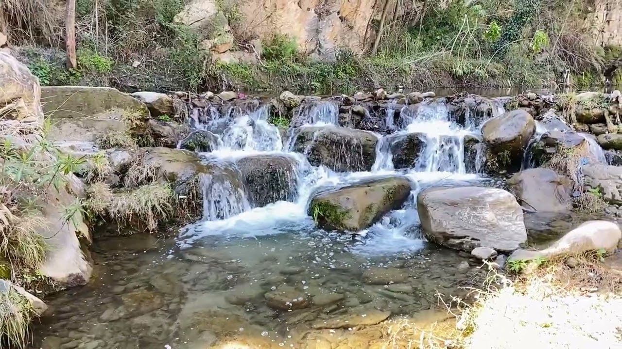 Beautiful scene of waterfall 