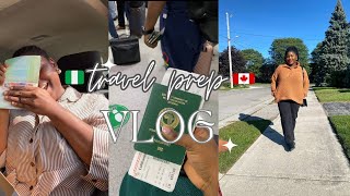 RELOCATION TRAVEL PREP VLOG | Moving From Nigeria  to Canada