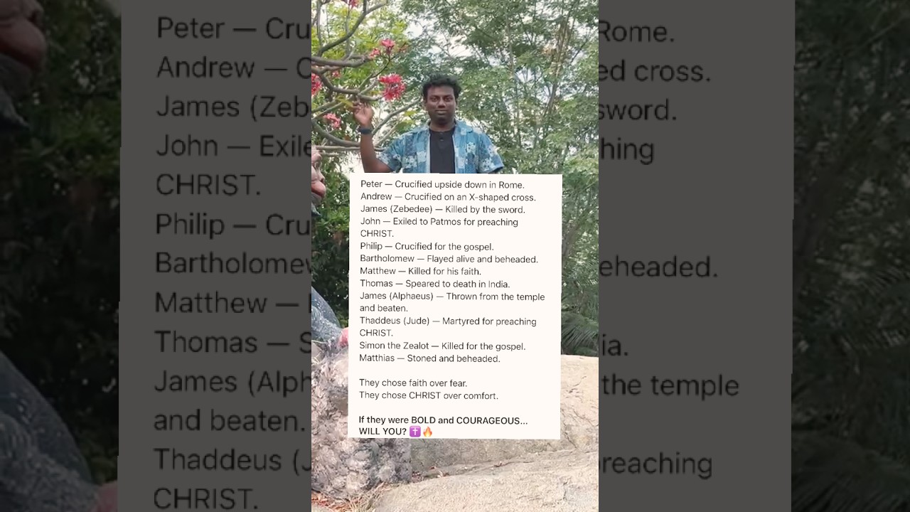 How the Apostles Died for JESUS | Will You Be BOLD for CHRIST? #Shorts #Jesus