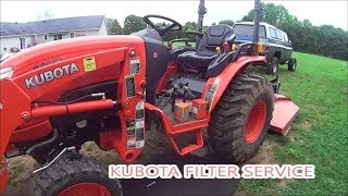 Kubota B2650 hydraulic filter change