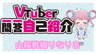 「【自己紹介】Vtuber一問一答自己紹介【山桜桃梅りなりあ/新人Vtuber】」のサムネイル