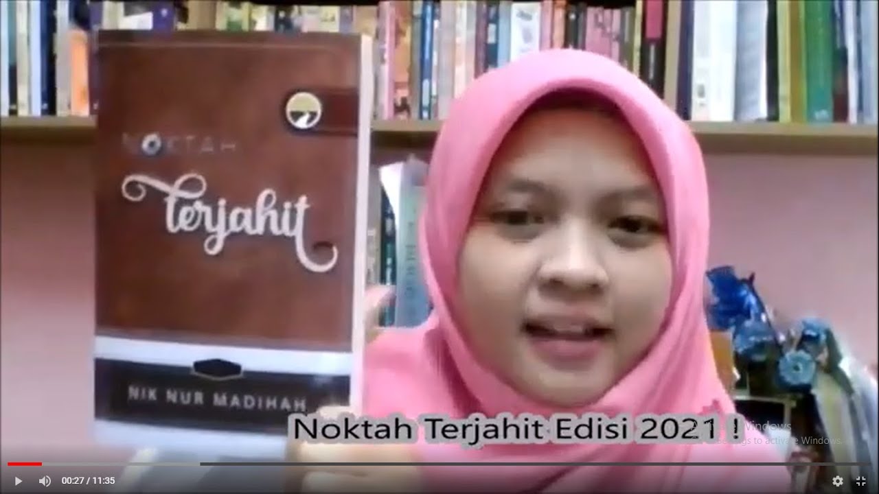 Nik Nur Madihah Buku Noktah Terjahit Versi 2021 Youtube