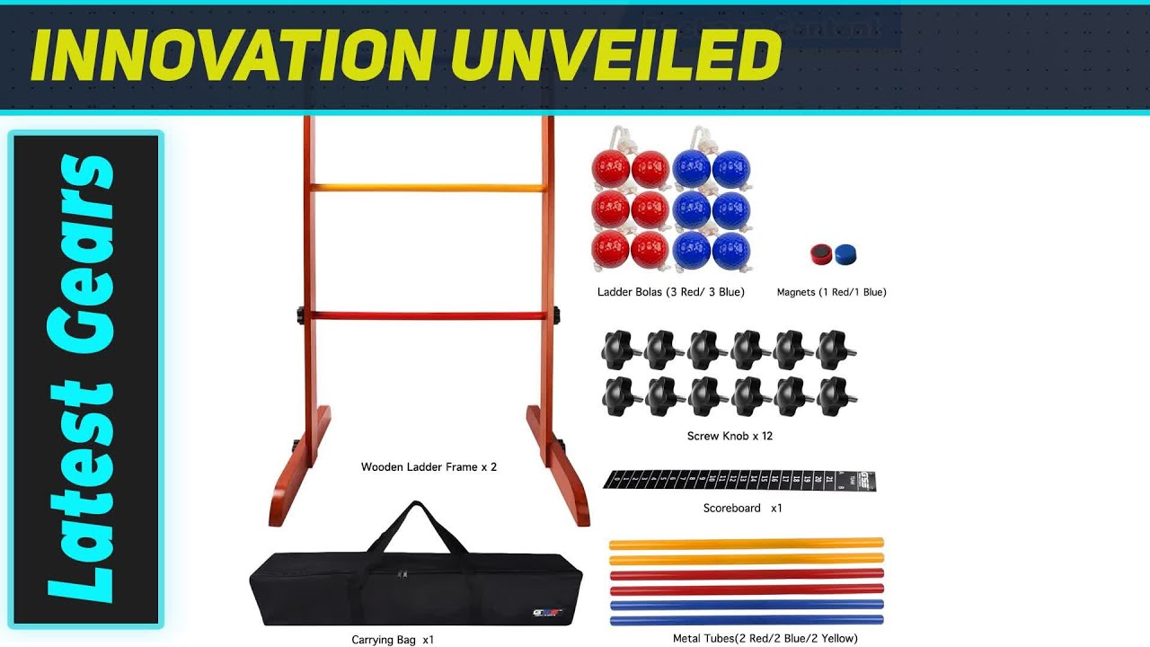 GSE Games & Sports Expert: Лучший в своем классе набор для игры в метание деревянных лестниц