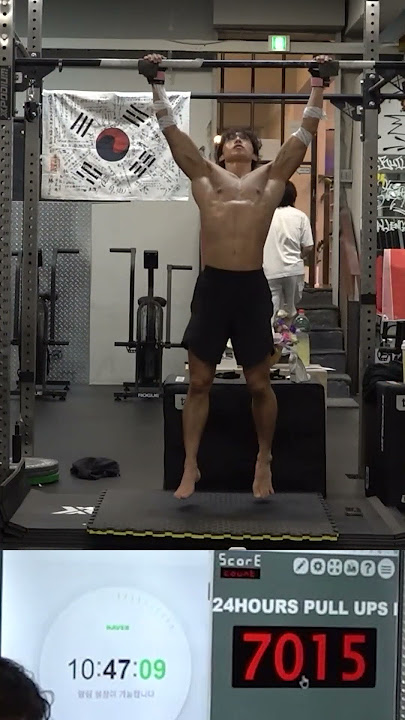 Most pull ups in 24 hours - 11,707 by Oh Yohan 🇰🇷