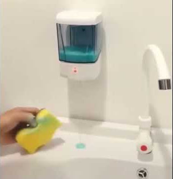 Struggles of cleaning a soap dispenser