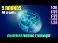 5 rounds of Wim Hof Breathing Exercise to reach 3.5 minutes of retention