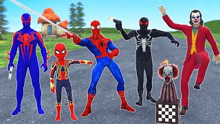 TEAM SPIDER-MAN VS Bad Guy - Challenge rescue Baby Spiderman from Joker, Jack In The Box