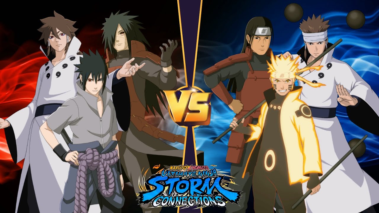【Sasuke & Madara & Indra VS Naruto & Hashirama & Asura Three-member team battle】 NARUTO X BORUTO