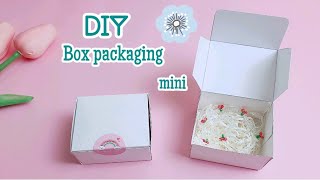 Cách làm HỘP GÓI HÀNG MINI| Cách làm hộp mini đựng quà| Hộp đựng sticker| Diy Packaging box