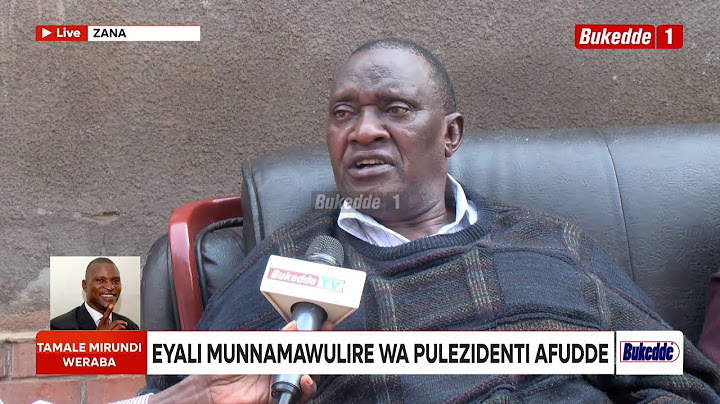 Tamale Mirundi; Mukulu we ayogedde obudde bwe obwasembye ku nsi.