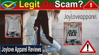 Joylove Apparel Reviews - Is Joy Love Apparel Legit Or Scam? Watch Now Joyloveapparel.com Review