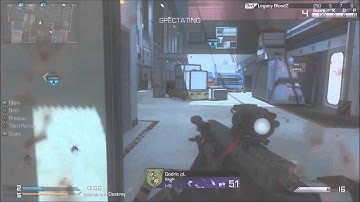 CRAZY CALL OF DUTY GHOSTS NO SCOPE TURN ON HEADSHOT!