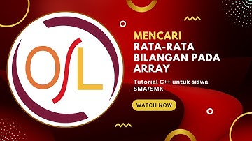 Belajar C++ - 30. Menghitung Rata-rata Pada Array