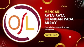 Belajar C++ - 30. Menghitung Rata-rata Pada Array