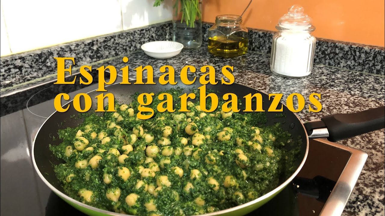 Garbanzos con espinacas, plato típico andaluz de elaboración fácil y rápida!! YouTube