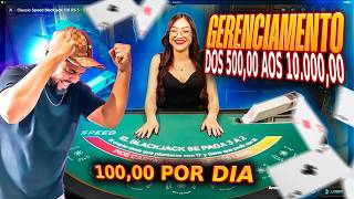 BlackJack 500 por dia no black jack 21  A saga dos 500 aos 10k # EP 29   O Jogo + INCRIVEL de todos