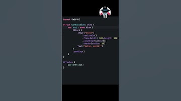 How to make a circled image in SwiftUI #progammer #programming