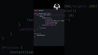 How to make a circled image in SwiftUI #progammer #programming