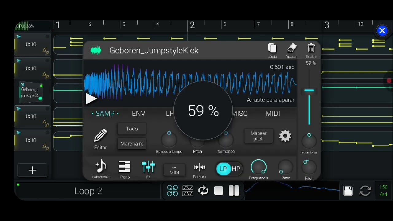 Playing bad apple in ASKL Project ( Bandpass MDAW 2 ) 