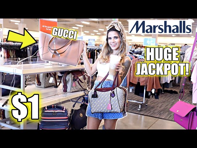 LUXURY SHOPPING SPREE AT MARSHALLS! Gucci, Valentino, Louis Vuitton, &  MORE! 