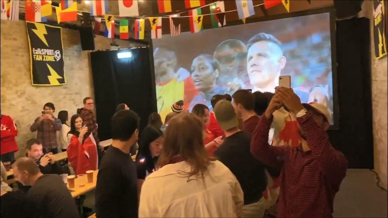 Oh Canada Canadians take over Fan Zone London UK YouTube