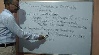 Common mistakes in Chemistry Part 1 - Symbols
