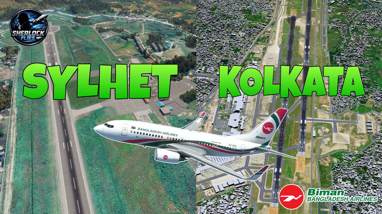 Sylhet to Kolkata | Biman Bangladesh Airlines | ZYL-CCU | Airbus A320Neo | Flight Simulator