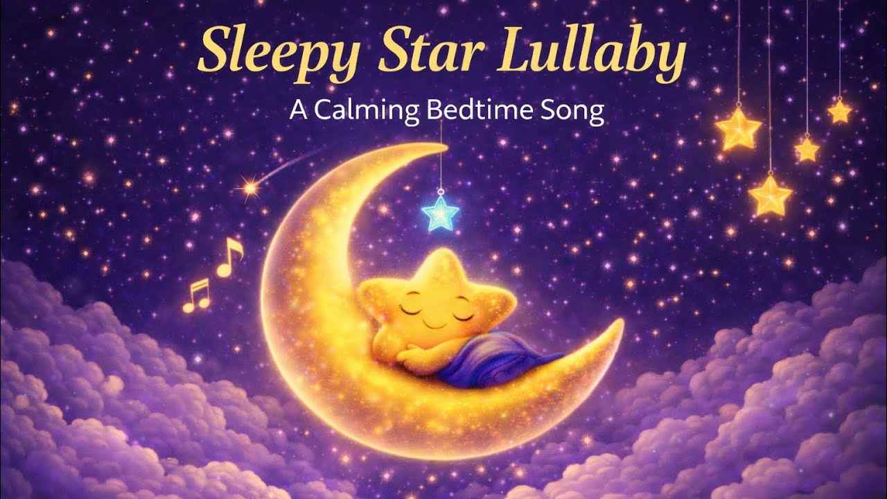 Sleepy Star Stories Lullaby 🌙 | Soothing Baby Lullaby + White Noise for Deep Sleep