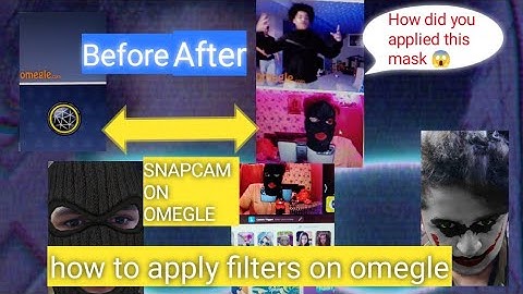 how to apply filter on omegle | how to use snapcam on omegle | snapcam not working fixed