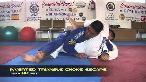 Relson Gracie Jiu-Jitsu Team HK: Inverted Triangle Choke Escape