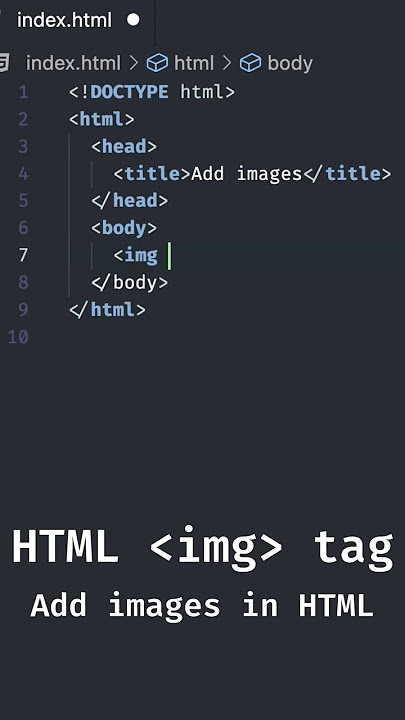Add images in HTML | HTML img Tag Tutorial #html