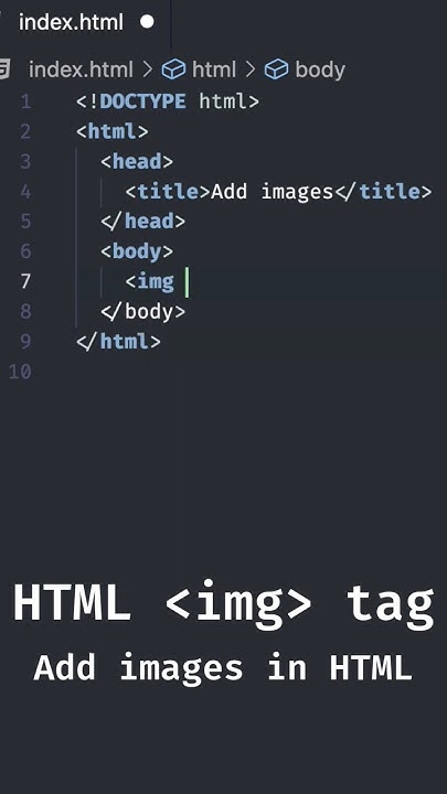Add images in HTML | HTML img Tag Tutorial #html - YouTube