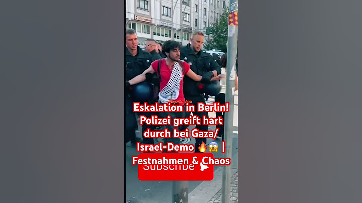 🔥😱Eskalation in #Berlin! #Polizei greift hart durch bei Gaza/Israel-#Demo Festnahmen & Chaos #afd
