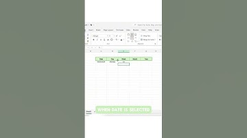 #រូបមន្ត Excel របៀបដាក់ប្រតិទិន calendar ក្នុង Excel