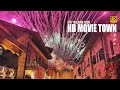 Night walk in changshas movie theme park huayi brothers town  hunan china  4kr